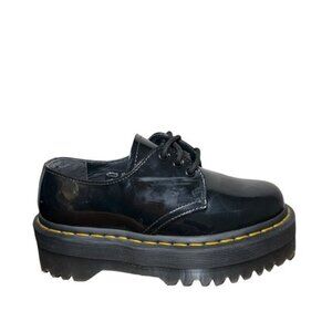 Dr. Martens Black Platform Shoes Quad size 5